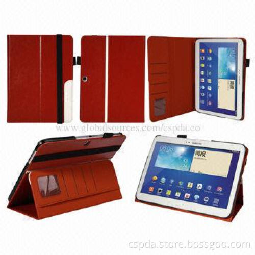 Folio Stand Cases for Samsung Galaxy 4, 10.1-inch, OEM Colors and Materials Available